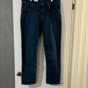 Lee Men's Deep Indigo Straight Jeans